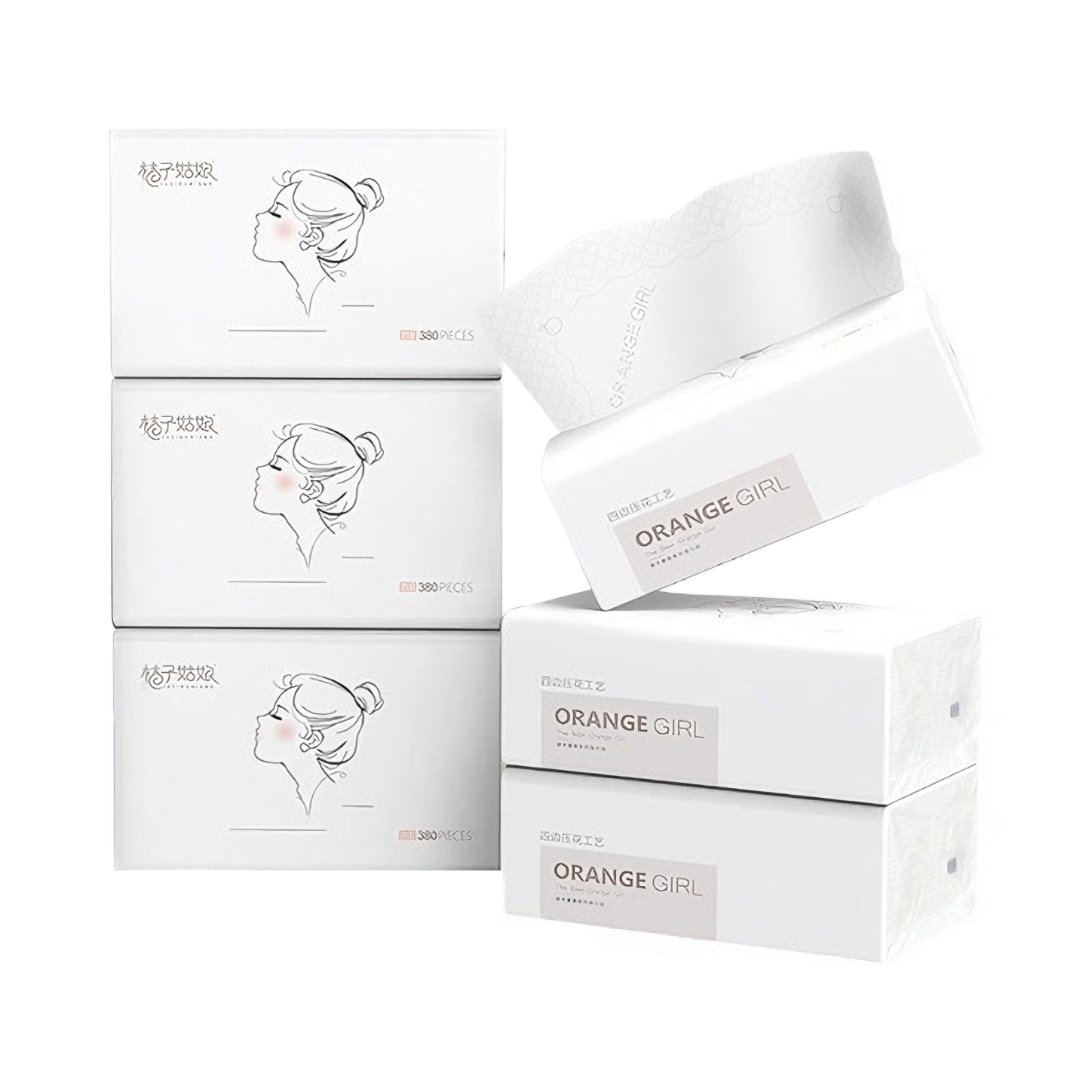 推荐商品：桔子姑娘 原木奢柔系列 5层 138×180mm 抽纸