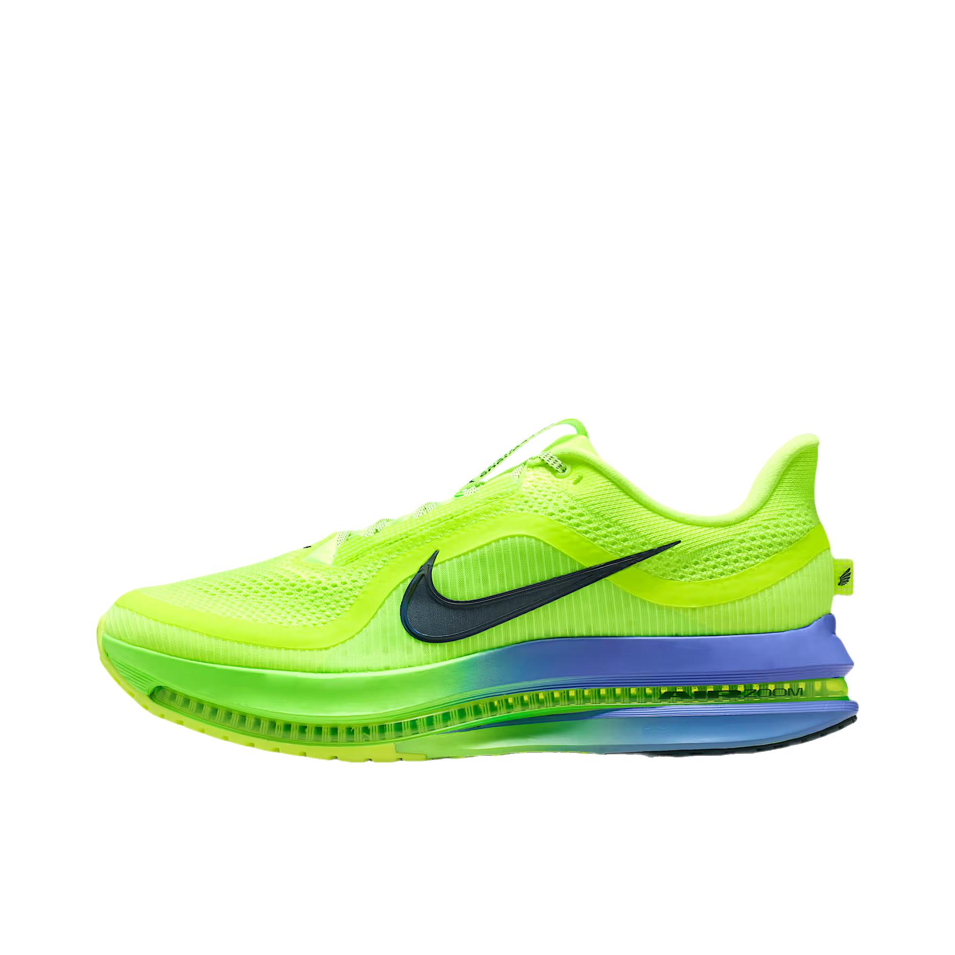 推荐商品：Nike Pegasus Premium 顶级飞马 跑鞋 缓震支撑贴合短跑回弹泡绵耐用 荧光冰黄/爆炸绿黄/宝石蓝