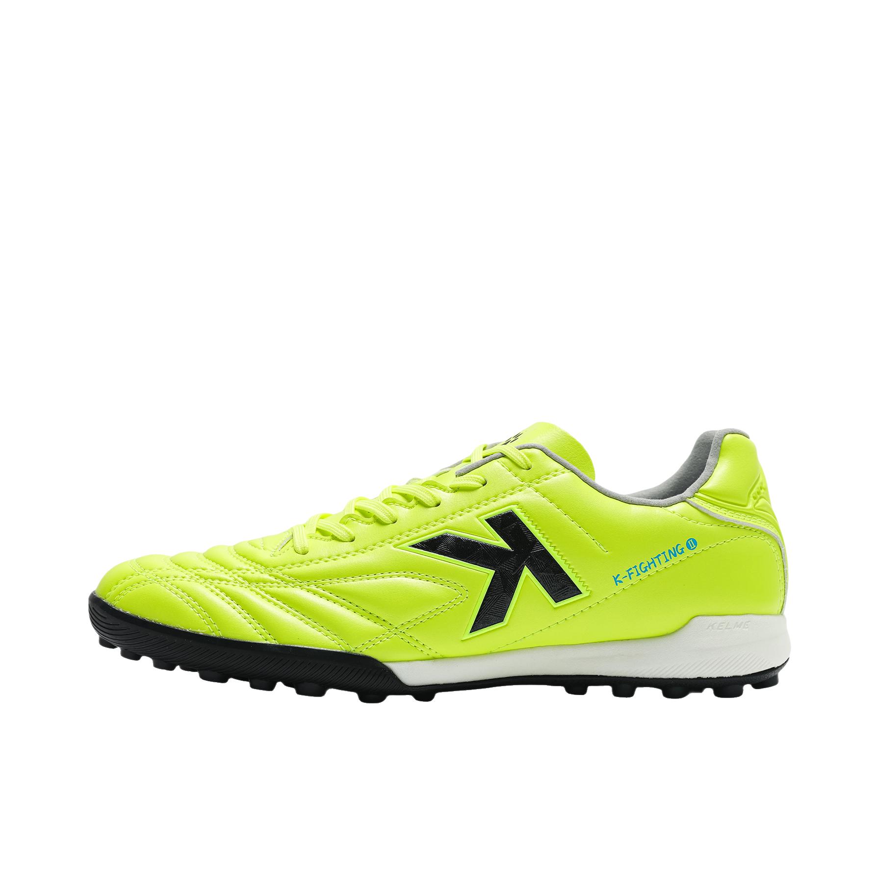 推荐商品：KELME/卡尔美 Flex-Touch 吸睛 TF 比赛鞋 足球鞋 碎钉天然人工草场 荧光黄 