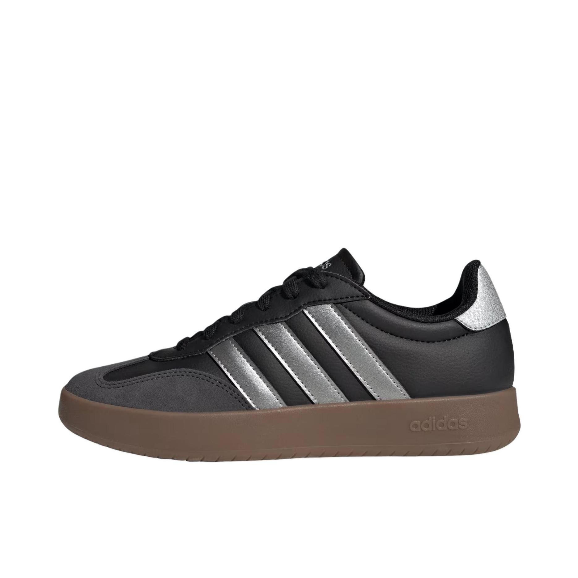 推荐商品：adidas Barreda 运动休闲鞋 T头鞋 德训鞋 低帮复古支撑平跟圆头 女款/深黑色
