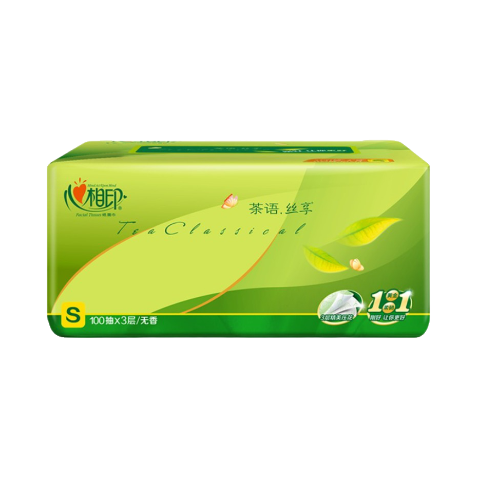推荐商品：心相印 茶语丝享系列 无香型 3层 S码 132×190mm 抽纸 学生宿舍好物大包加厚不易破