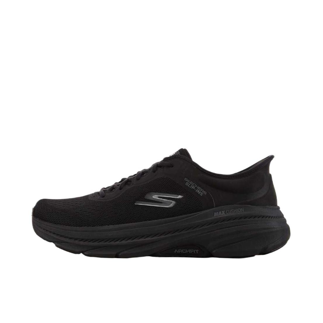推荐商品：Skechers/斯凯奇 Goran Max Cushioning Arch Fit 跑鞋 休闲百搭透气舒适 黑色