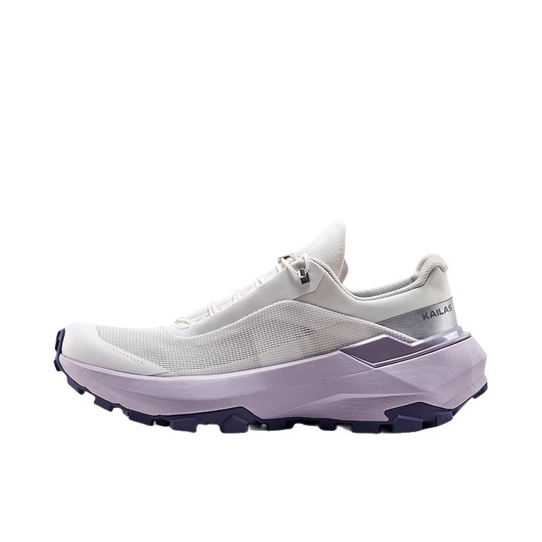 推荐商品：Kailas/凯乐石 VENTO 户外鞋 徒步鞋 耐磨透气舒适防滑 女款/云白色/滕落紫