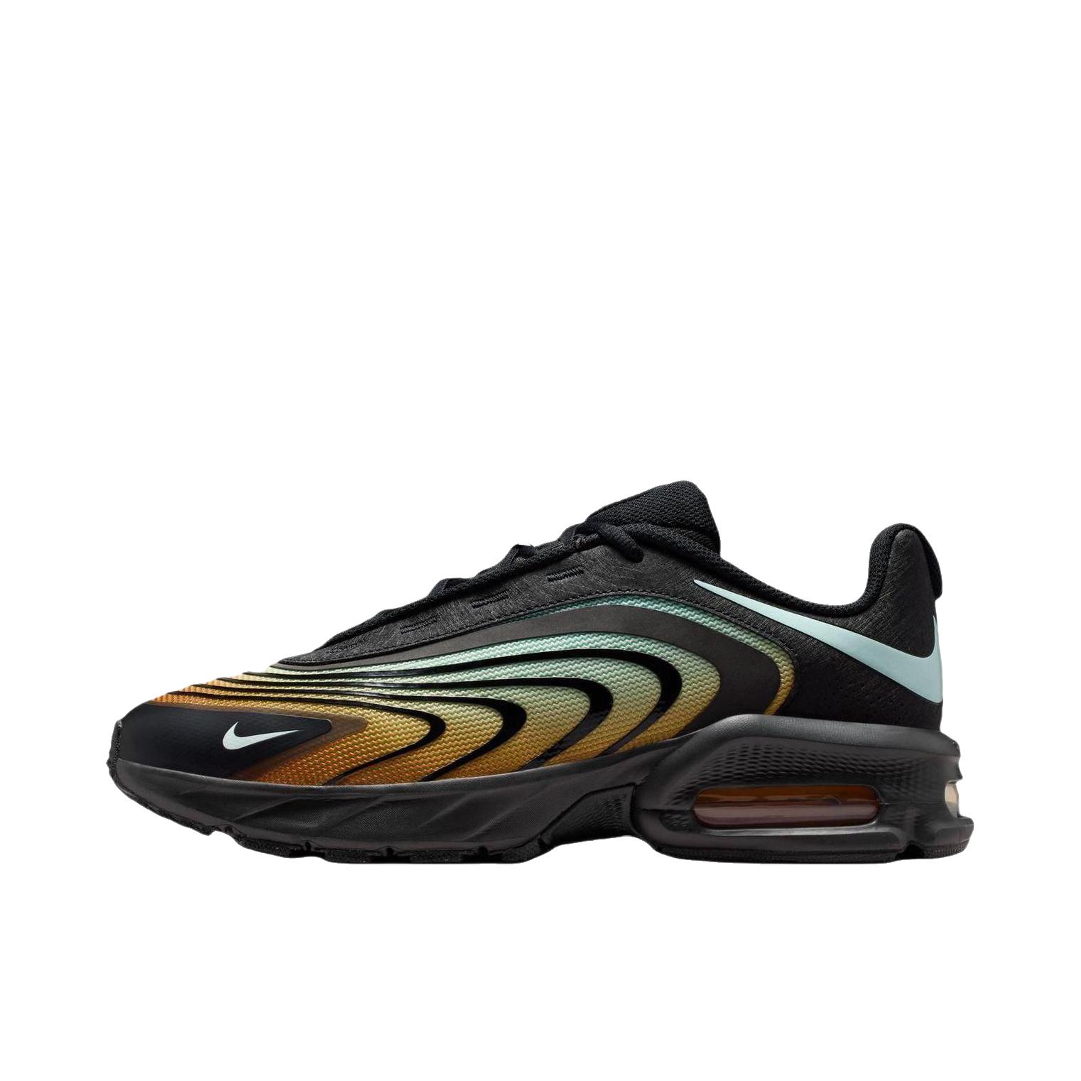 推荐商品：Nike Air Max Fire 运动休闲鞋 舒适回弹缓震防滑耐磨低帮时尚简约百搭贴合圆头 黑色/橙色/灰色