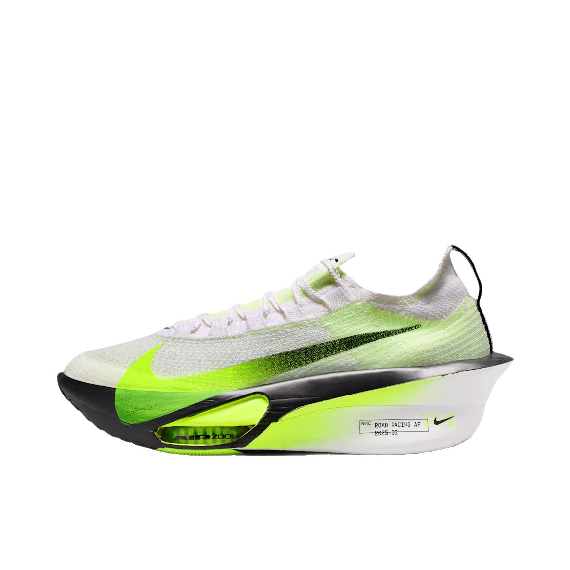 推荐商品：Nike Air Zoom Alphafly Next% 3 跑鞋 碳板气垫回弹马拉松竞速包裹性耐用 白色/绿色