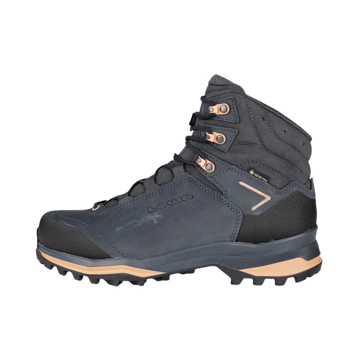 推荐商品：LOWA LADY LIGHT EVO GTX 登山鞋 户外鞋 圆头轻便平跟 海军蓝/桃色
