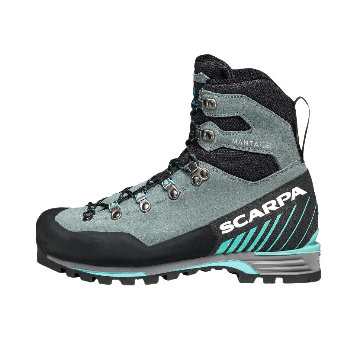 推荐商品：Scarpa/思卡帕 MANTA TECH GTX 登山鞋 户外鞋 舒适防滑耐磨防水 蓝色/黑色