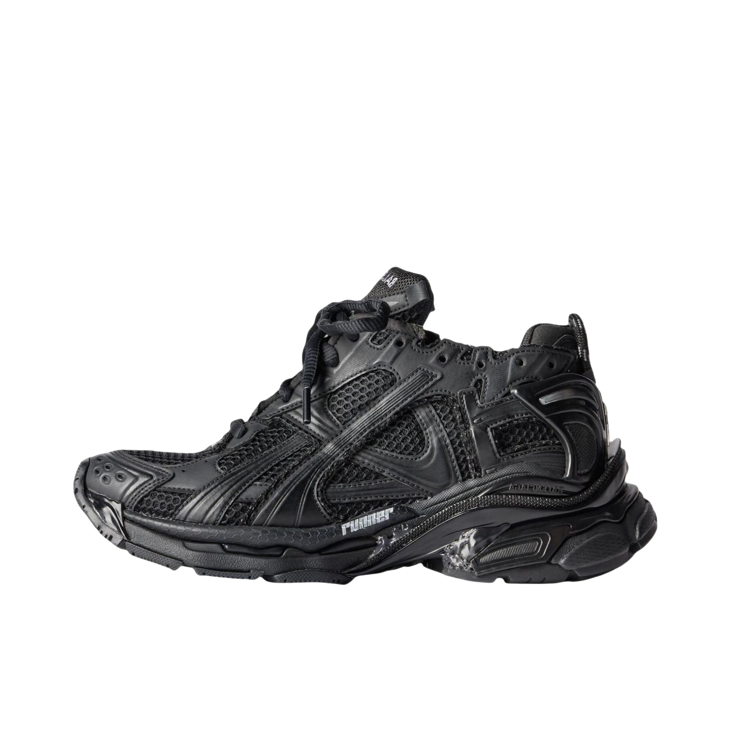 推荐商品：Balenciaga/巴黎世家 Runner 运动休闲鞋 网布百搭时尚低帮 女款/深黑色