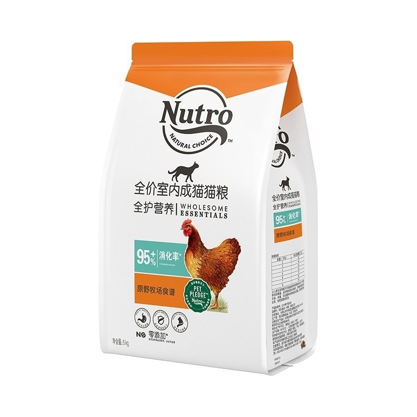 推荐商品：Nutro/美士 全护营养鸡肉味全价成猫 膨化猫粮 调节肠胃营养均衡
