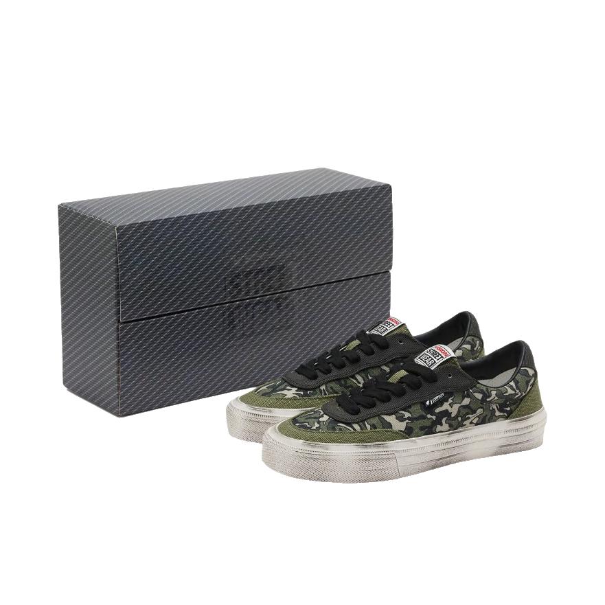 推荐商品：Vision Street Wear Flat Top 生胶 防滑耐磨 复古 经典美式 运动 帆布鞋 礼盒款/橄榄色