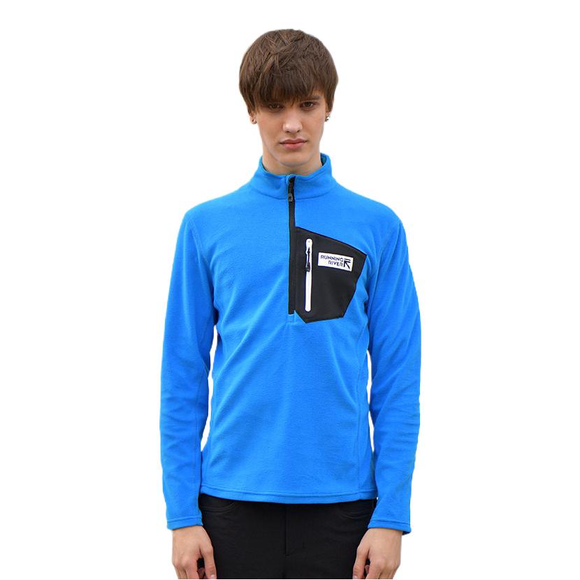 推荐商品：Running River/奔流 户外滑雪登山立领抓绒衣 3195 蓝