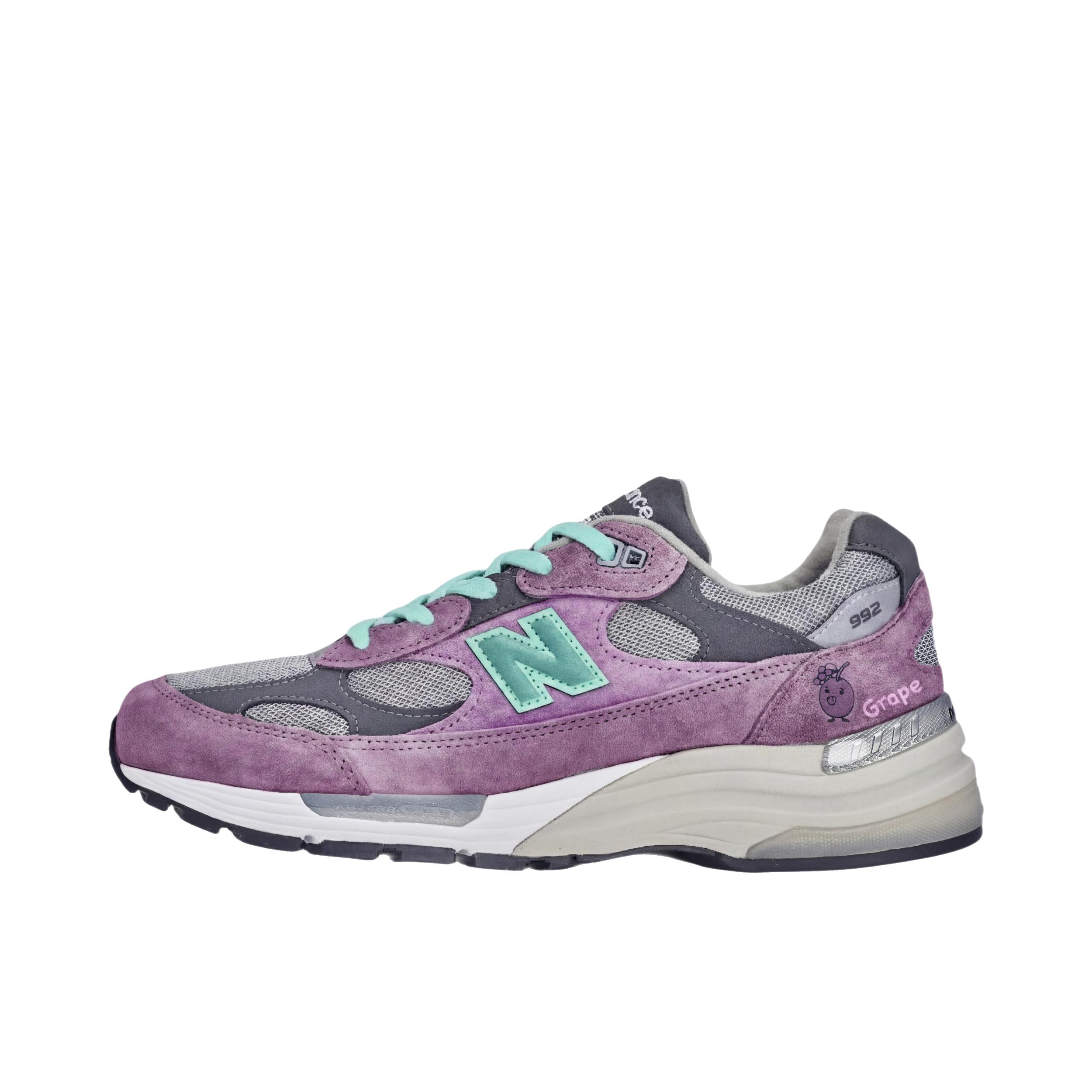 推荐商品：定制款 New Balance 992 跑鞋 休闲户外复古美式 D宽/紫晶青提