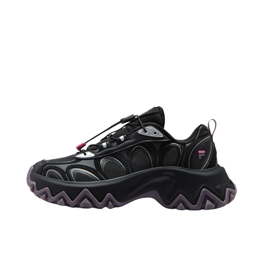 推荐商品：FILA/斐乐 LILIA莉莉鞋 老爹鞋 百搭舒适厚底耐磨 女款/黑色/胭脂粉