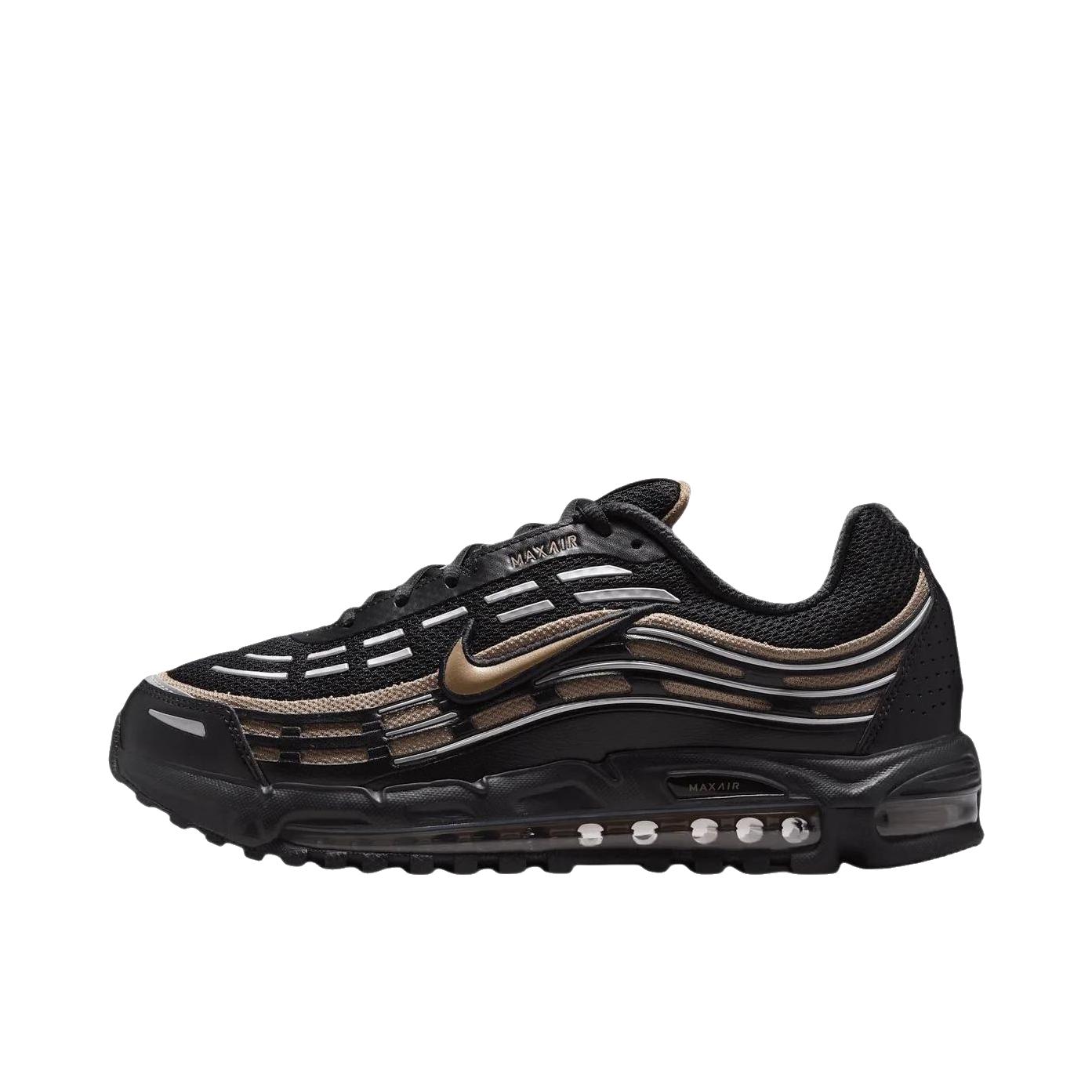 推荐商品：Nike AIR MAX TL 2.5 跑鞋 减震圆头百搭合成革回弹舒适耐磨 黑色/棕色