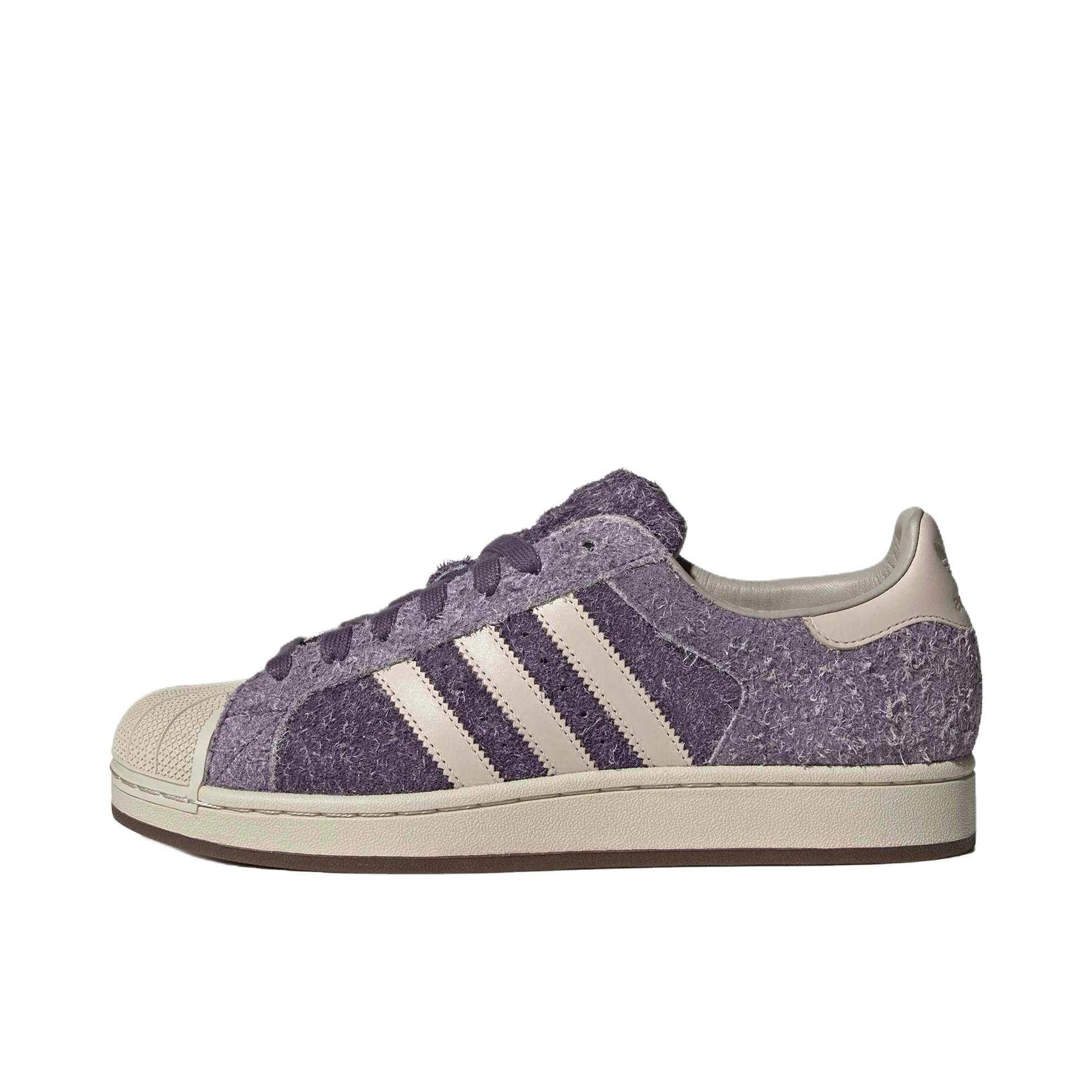 推荐商品：adidas Originals Superstar 2 板鞋 复古防滑耐磨贝壳头贴合圆头支撑 灰色/紫色