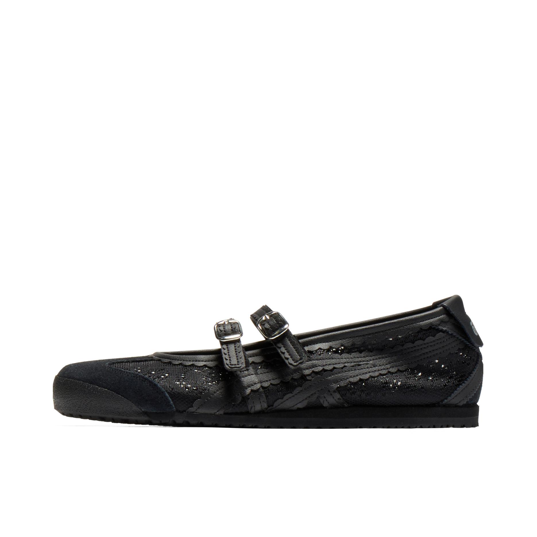推荐商品：Onitsuka Tiger 鬼塚虎 MEXICO 66 TGRS 防滑 透气 轻便 低帮 芭蕾风 运动休闲鞋 墨黑色