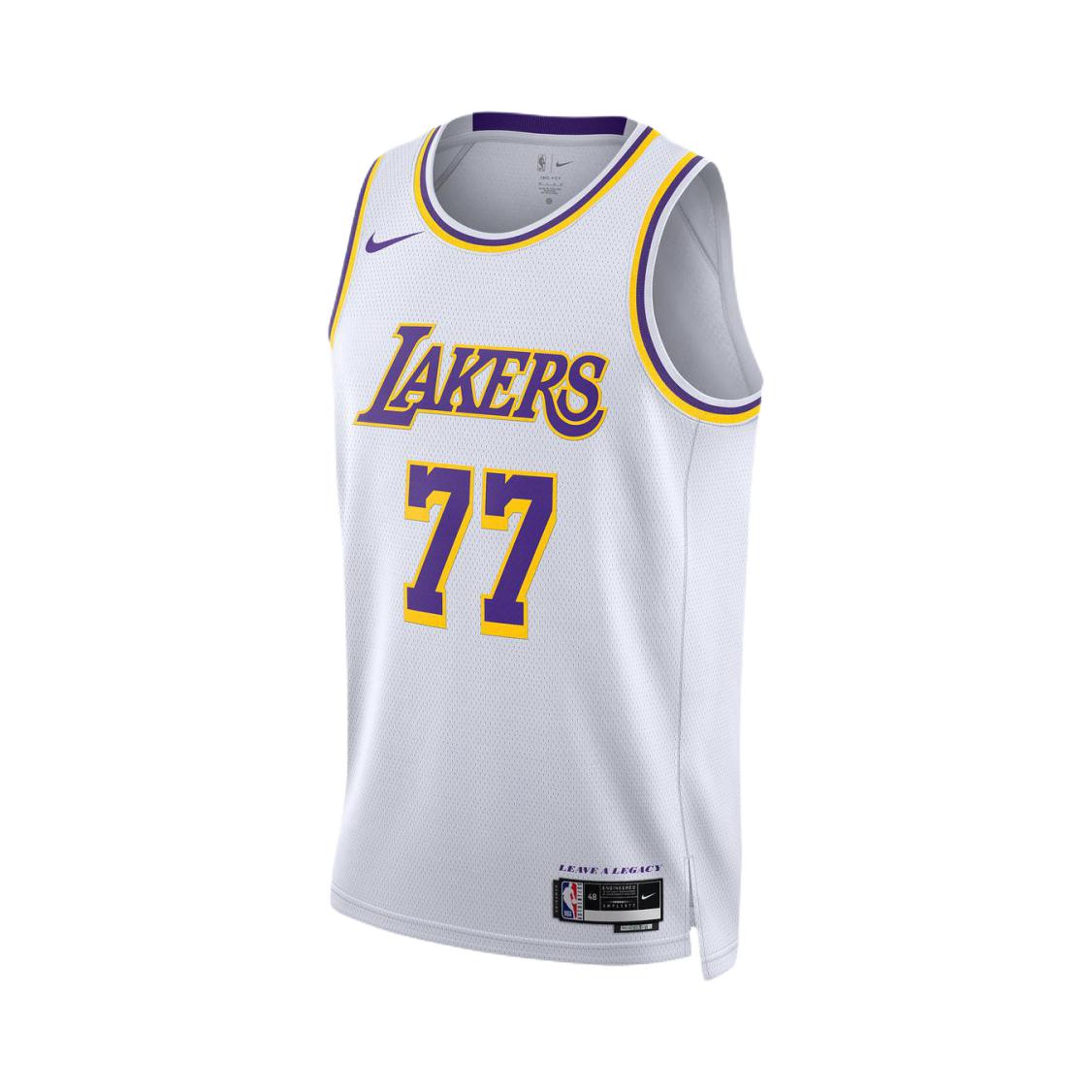 Nike/耐克 东契奇湖人队77号球衣篮球服 白