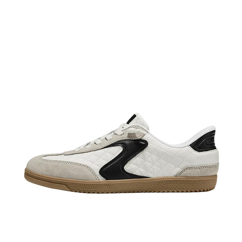 推荐商品：Skechers/斯凯奇 板鞋 复古一脚蹬休闲少女风 185329W 女款/白色/黑色