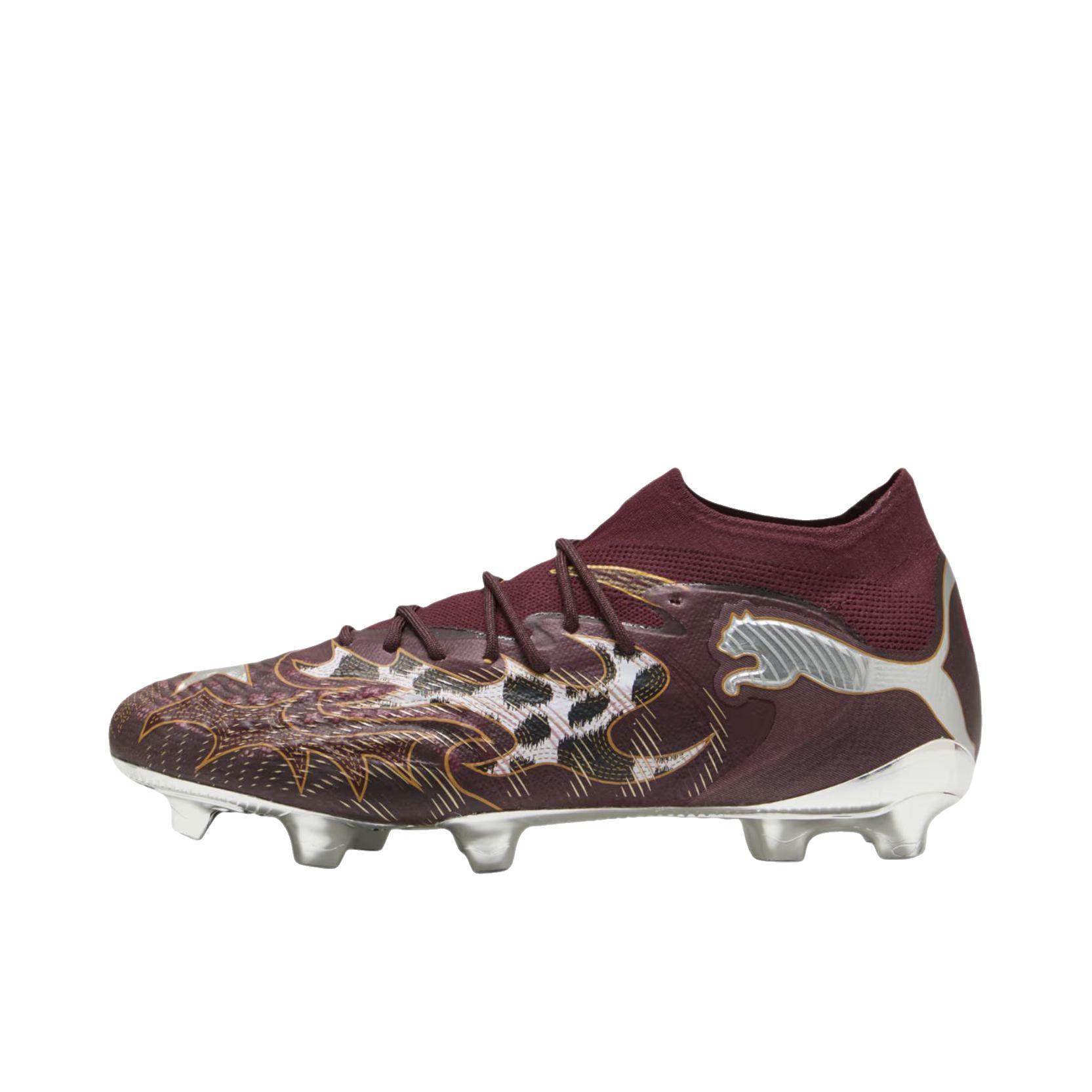 推荐商品：Puma/彪马 future 9 Ultimate CA 足球鞋 圆头系带长钉厚底 棕色/银色