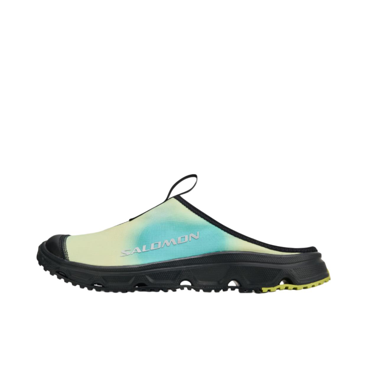 推荐商品：Salomon/萨洛蒙 Rx Slide 3.0 CANVAS 减震防滑 包头 轻量 一脚蹬 橡胶底 拖鞋 亮柠绿
