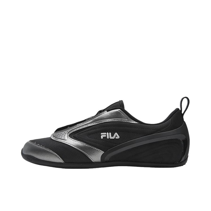 推荐商品：FILA/斐乐 TESSERA IDC 薄巧鞋 运动休闲鞋 织物百搭耐磨透气薄底 黑色/化石银