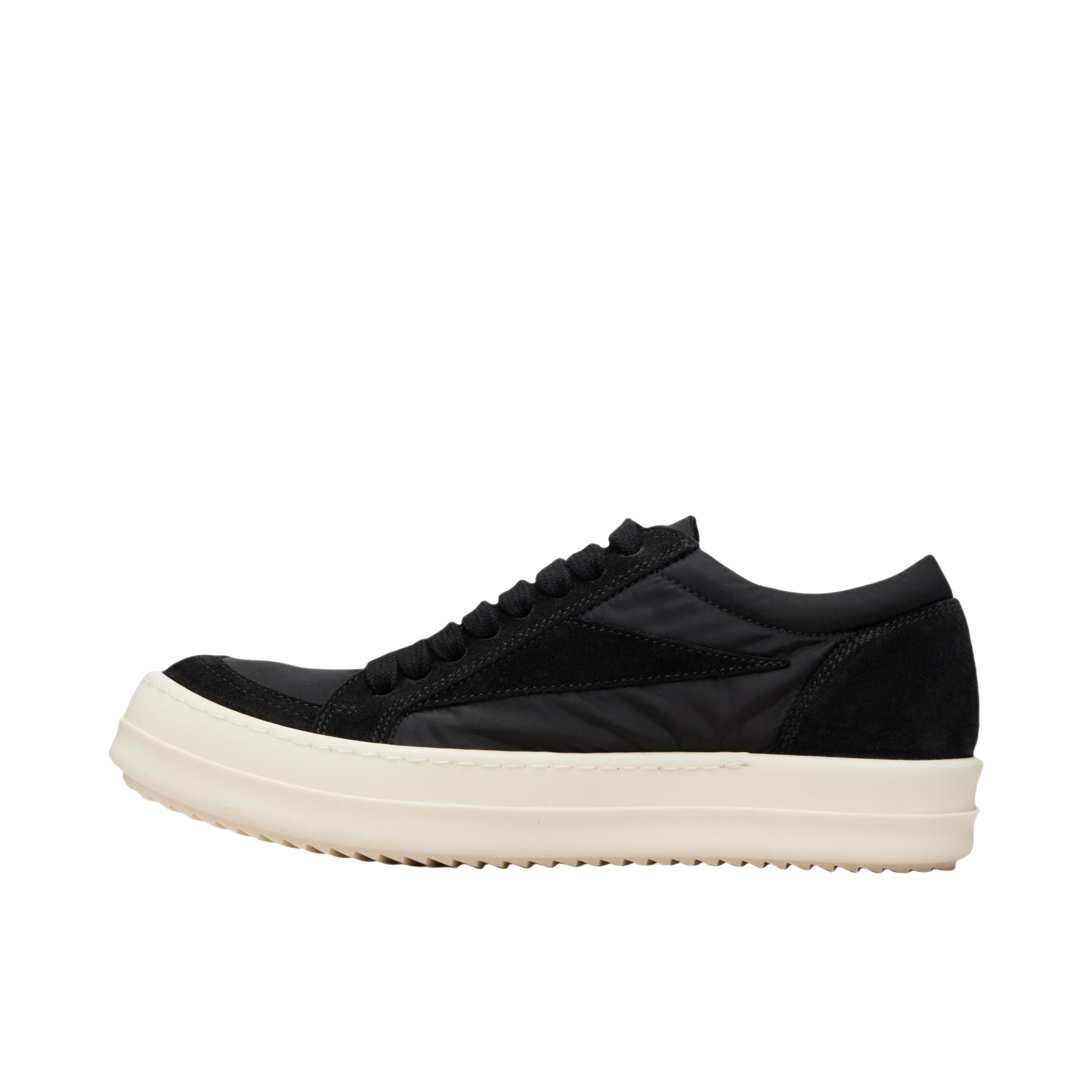 推荐商品：Rick Owens 板鞋 皮革圆头系带低帮 RP01F6888NDOLVX-991 女款/黑色