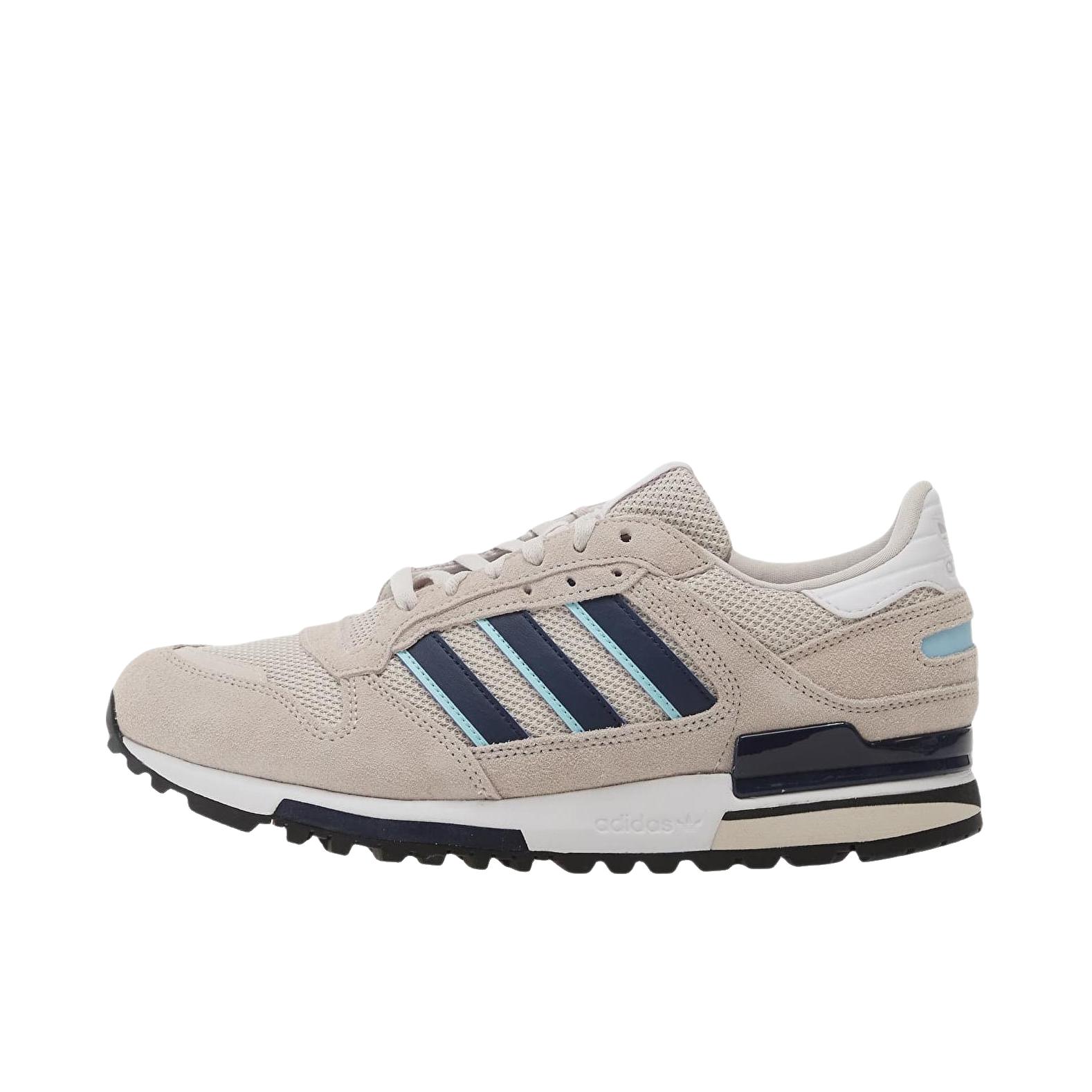 推荐商品：adidas ZX 600 Clear Onix 防滑 低帮 平跟 耐磨 运动休闲鞋 米色/黑色