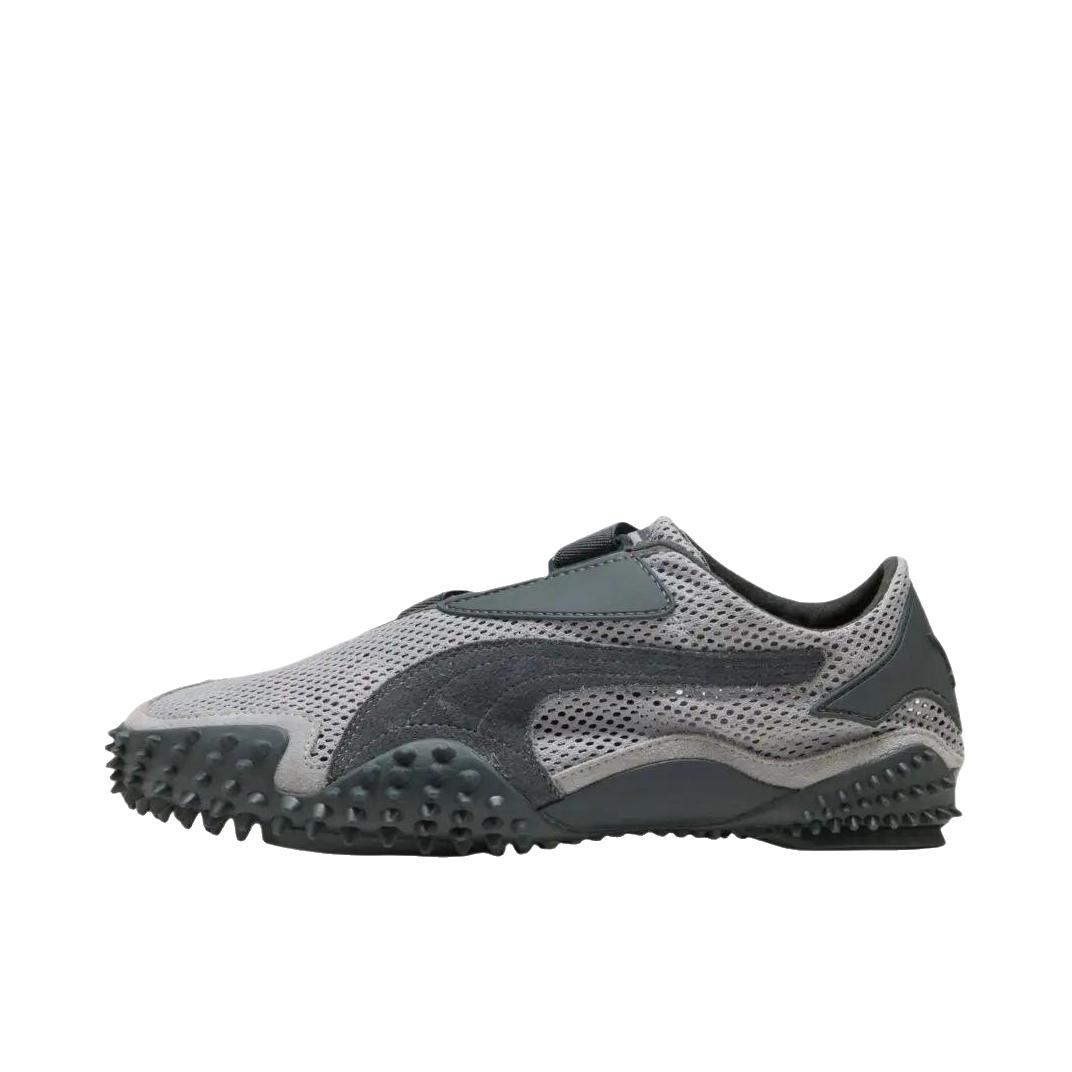 推荐商品：Puma/彪马 Mostro 运动休闲鞋 经典复古防滑耐磨舒适透气圆头网布短跑千禧风薄底贴合 网孔/灰色/深灰色