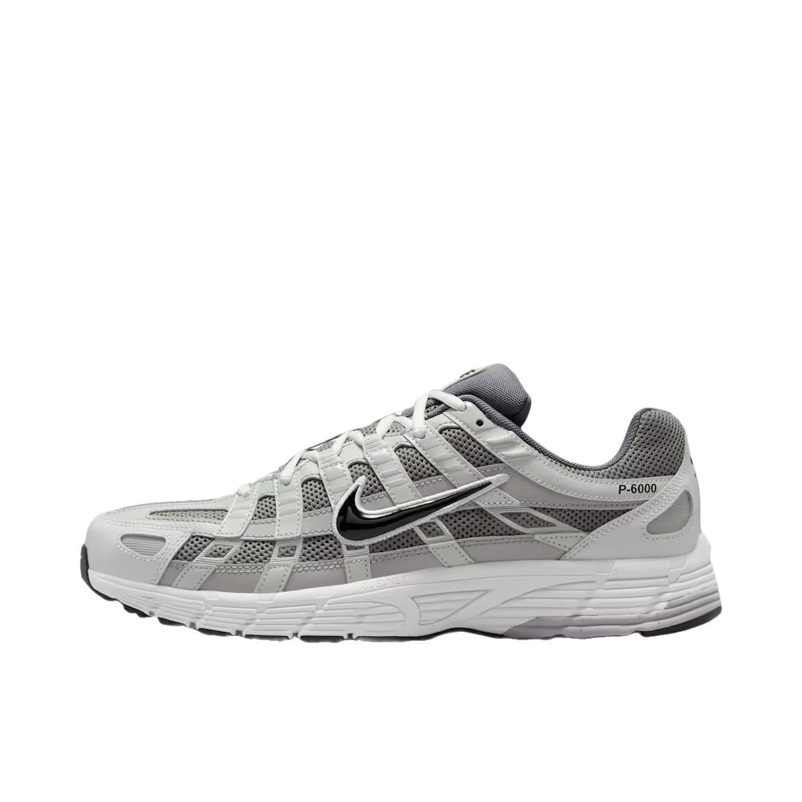 推荐商品：Nike P-6000 CNPT 运动休闲鞋 机能风跑鞋风舒适缓震防滑耐磨时尚潮流复古贴合网面支撑圆头 浅灰色/白色/黑色
