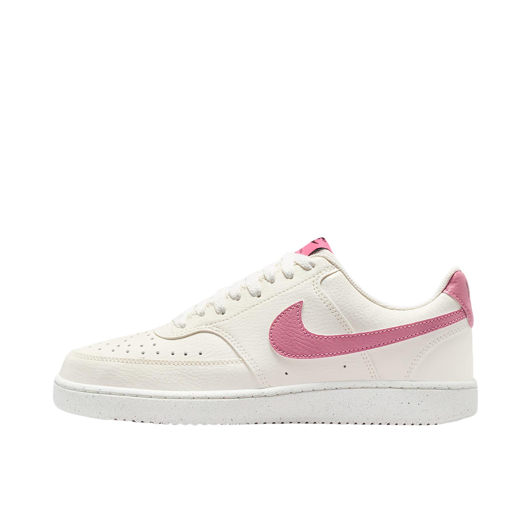推荐商品：Nike Court Vision 板鞋 复古缓震抓地防滑轻便 女款/帆白色/花生色