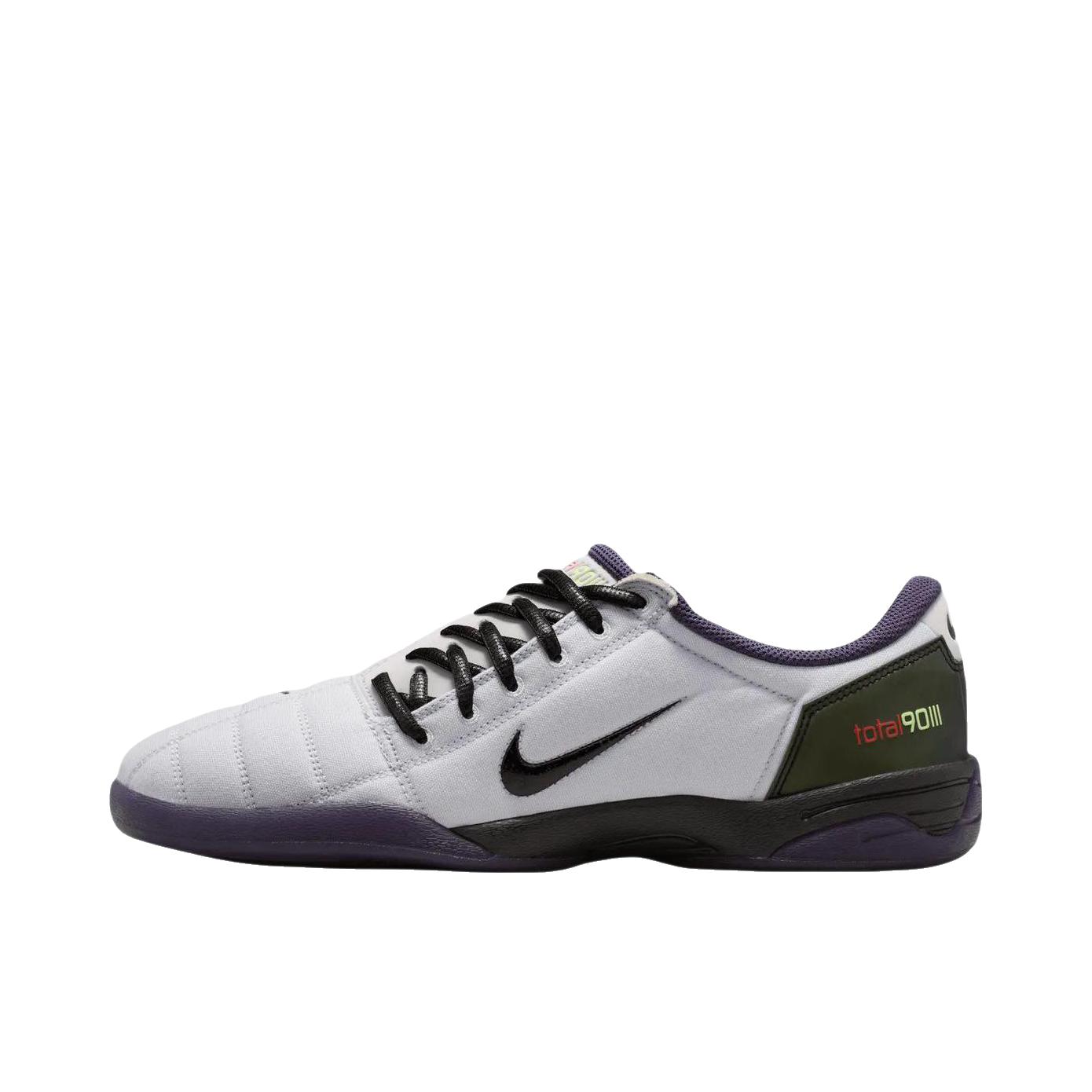 推荐商品：Nike Total 90 III IC/IN 中端 平底 室内 舒适耐磨 足球鞋 白色/绿色