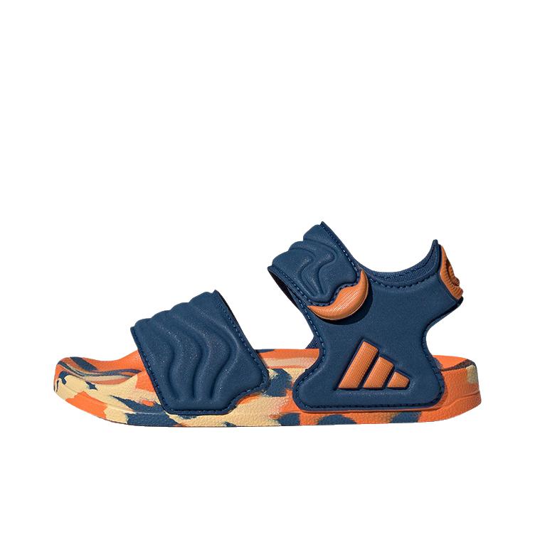 推荐商品：adidas Adilette Sandal 2.0 凉鞋 防滑耐磨轻便透气运动沙滩舒适休闲魔术贴 大童/沥青蓝