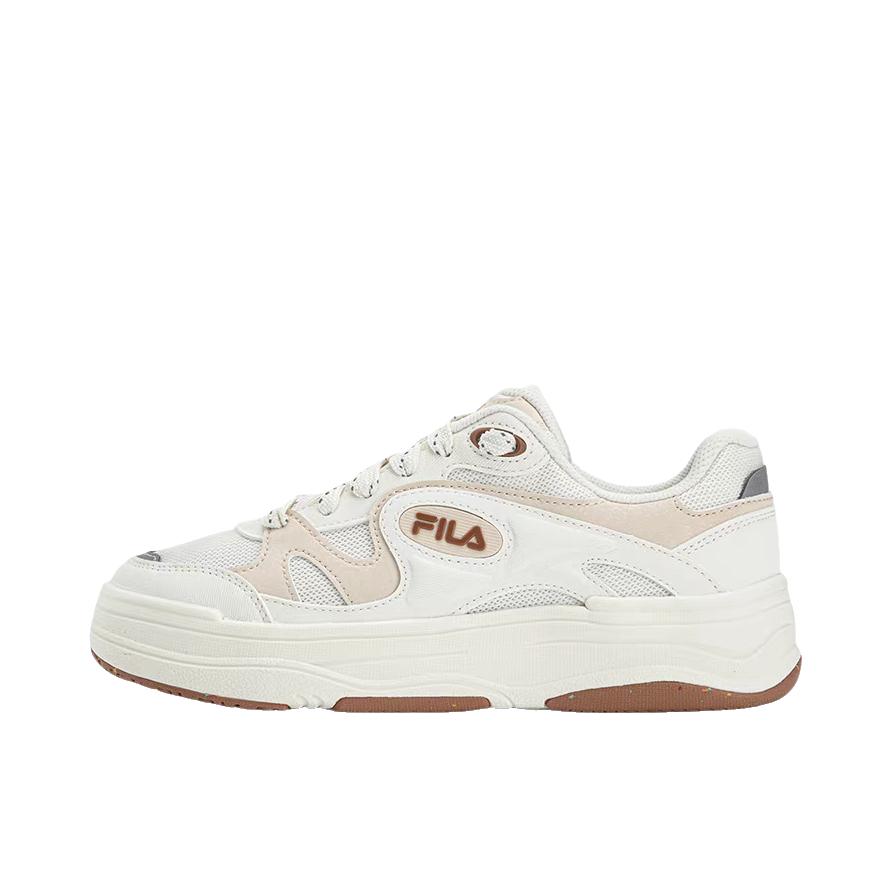 推荐商品：FILA VIBE 律动鞋 板鞋 时尚休闲运动轻便厚底复古 女款/奶白色/夏威夷果黄