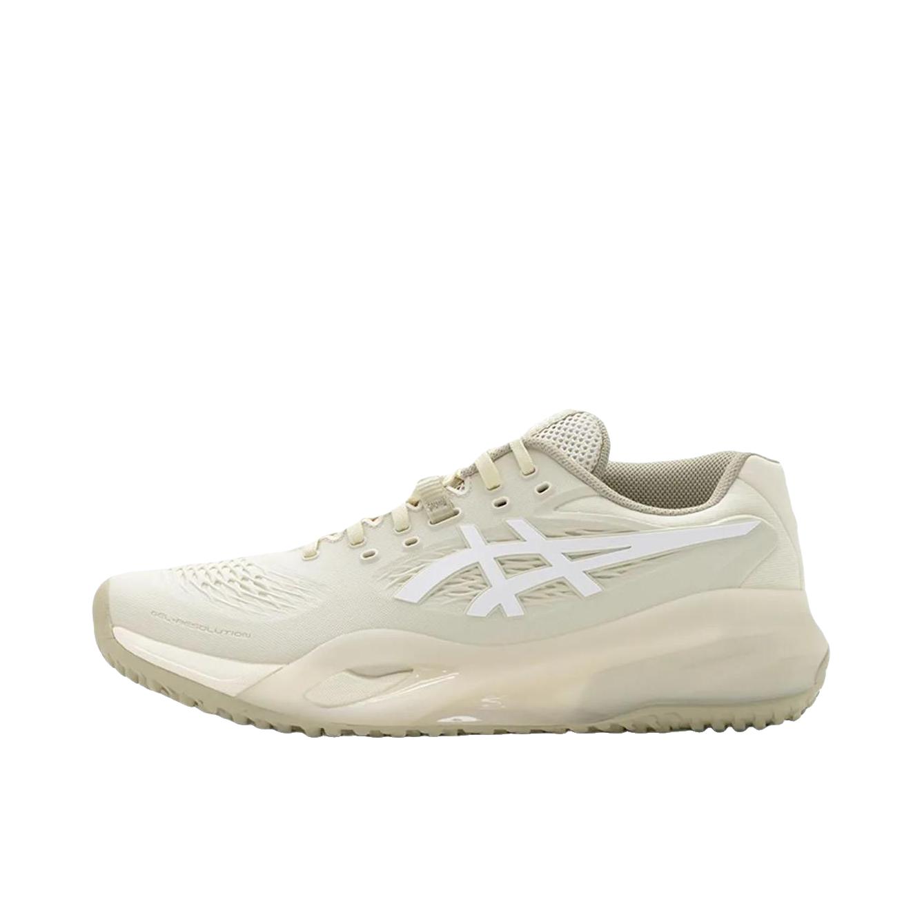 推荐商品：Asics/亚瑟士 GEL-RESOLUTION 10 OC 网球鞋 百搭圆头系带 米色