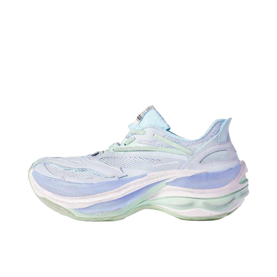推荐商品：Balenciaga 巴黎世家 Jet 老爹鞋 圆头厚底低帮系带 浅蓝色/淡紫色/柠绿色