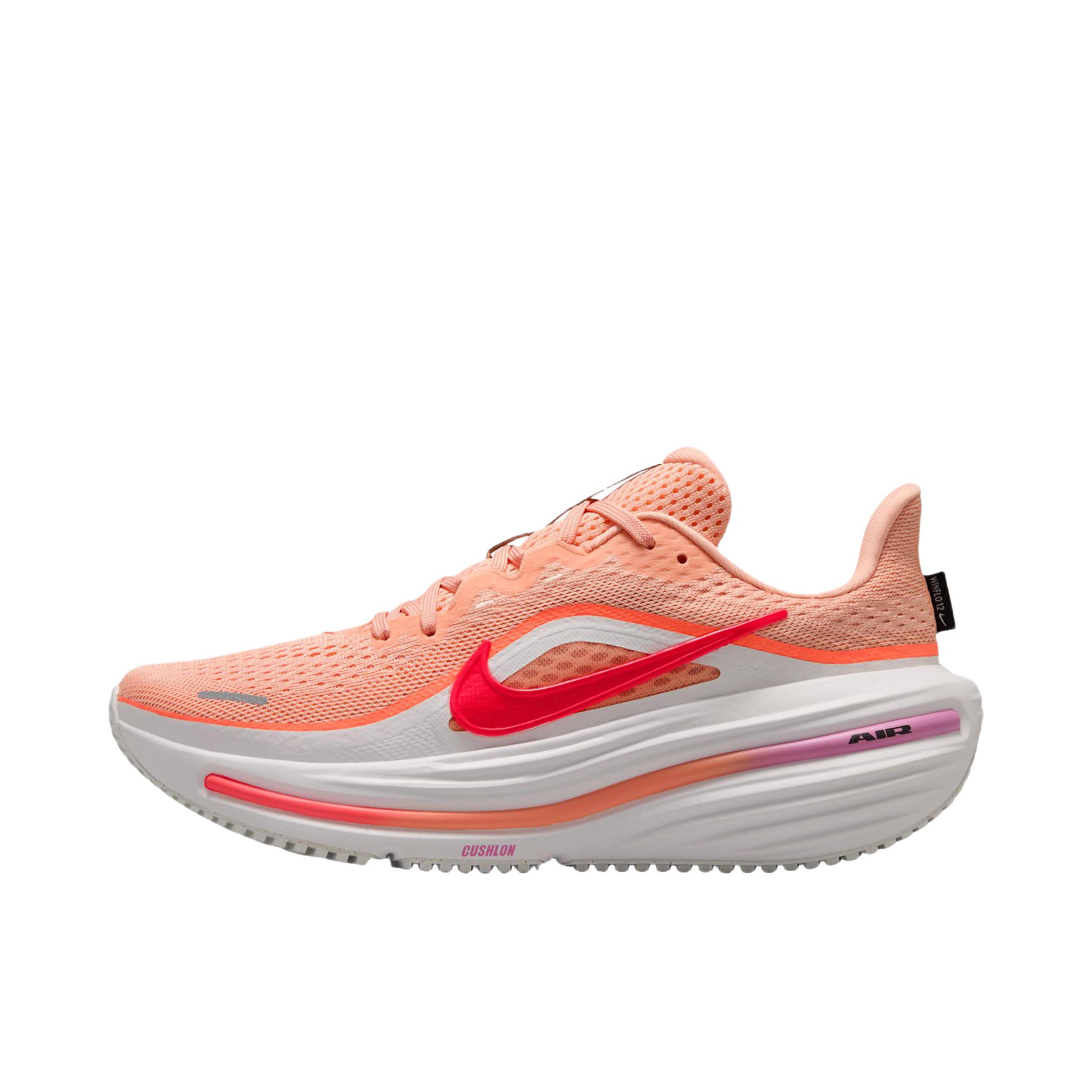 推荐商品：Nike Winflo 12 跑鞋 透气系带圆头防滑 深粉色