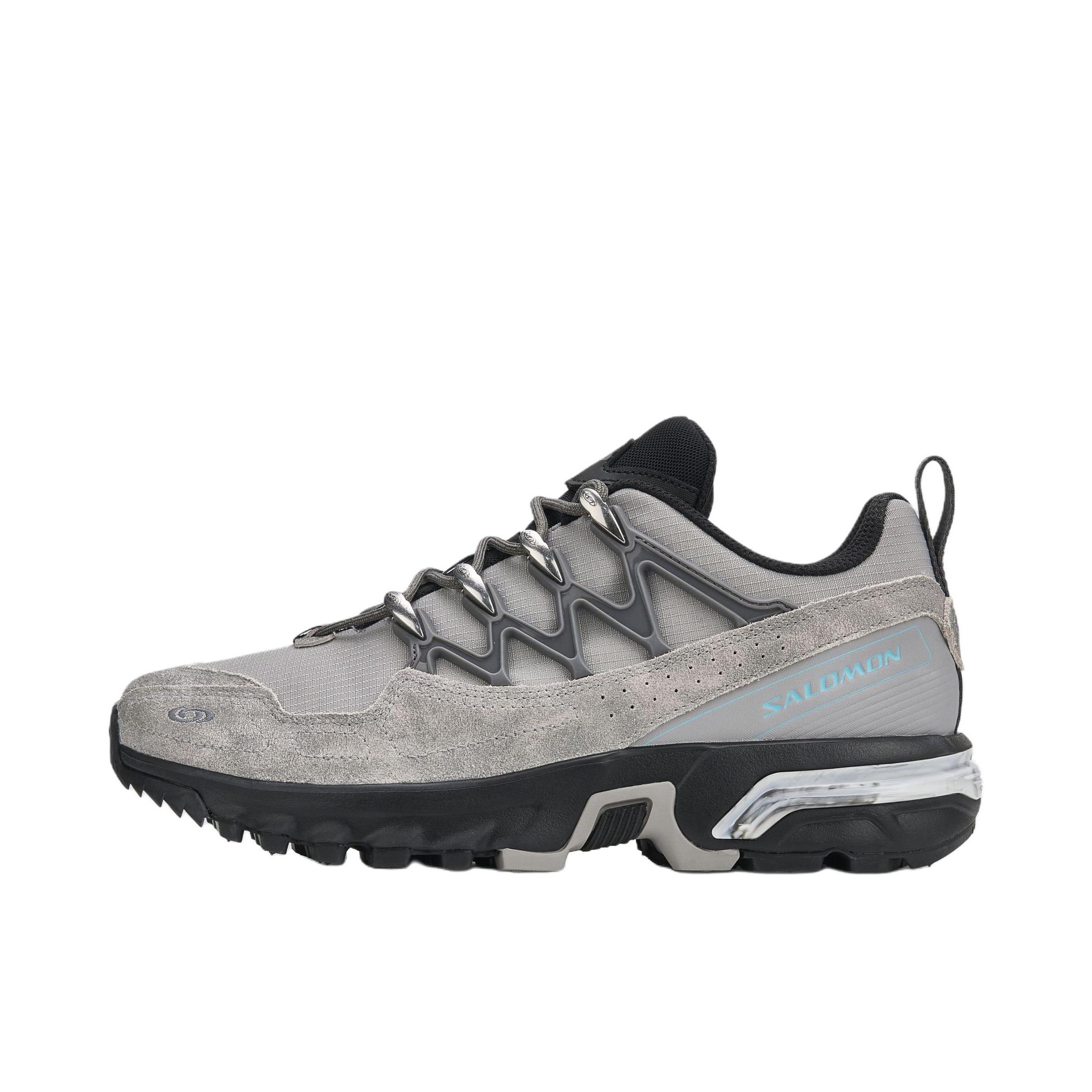 推荐商品：Salomon/萨洛蒙  ACS  +  SEASONAL  耐磨 稳定 登山 徒步 机能风格  户外鞋 跑步鞋 灰色/深黑色