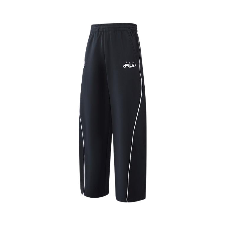推荐商品：FILA/斐乐童装 2026AW ORIGINALE系列透气针织弯刀运动长裤 女中大童 K12G631602 传奇蓝