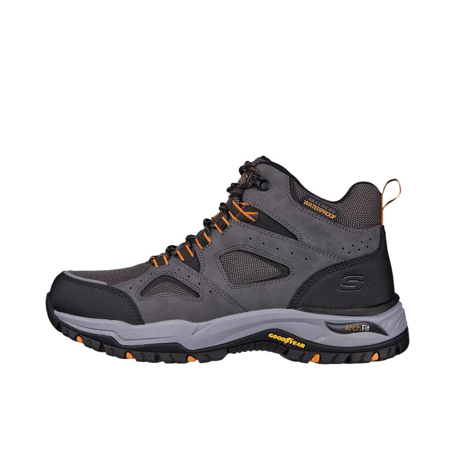 推荐商品：Skechers/斯凯奇 Relaxed Fit 登山鞋 户外鞋 耐磨舒适透气 黑色/灰色/橙色