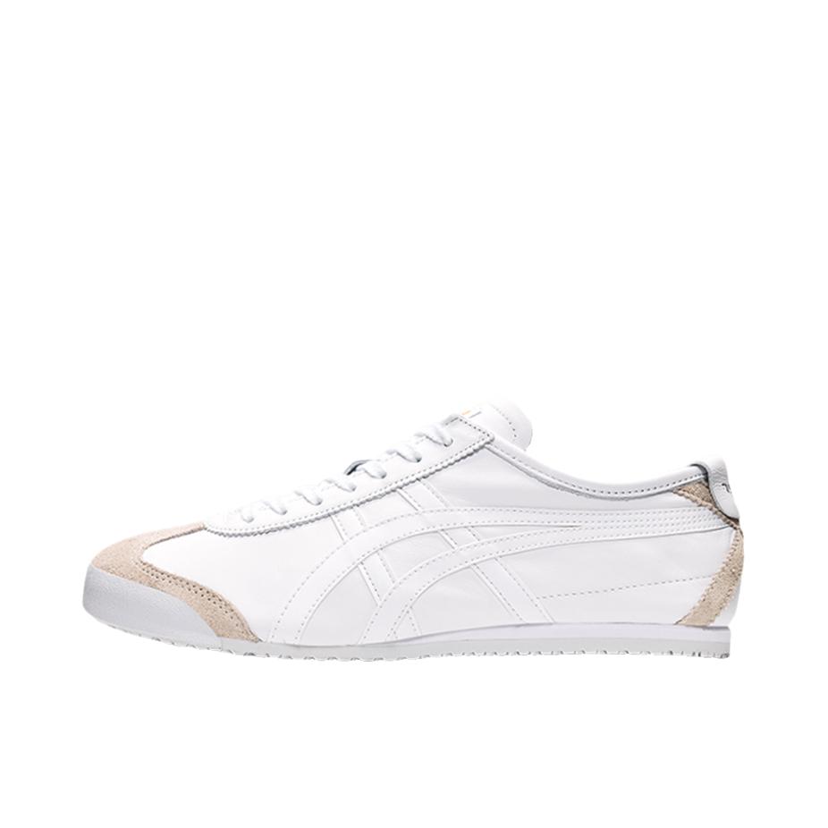 推荐商品：Onitsuka Tiger Mexico 66 德训鞋 运动休闲鞋 复古轻便透气舒适百搭防滑 羽白色/棕色