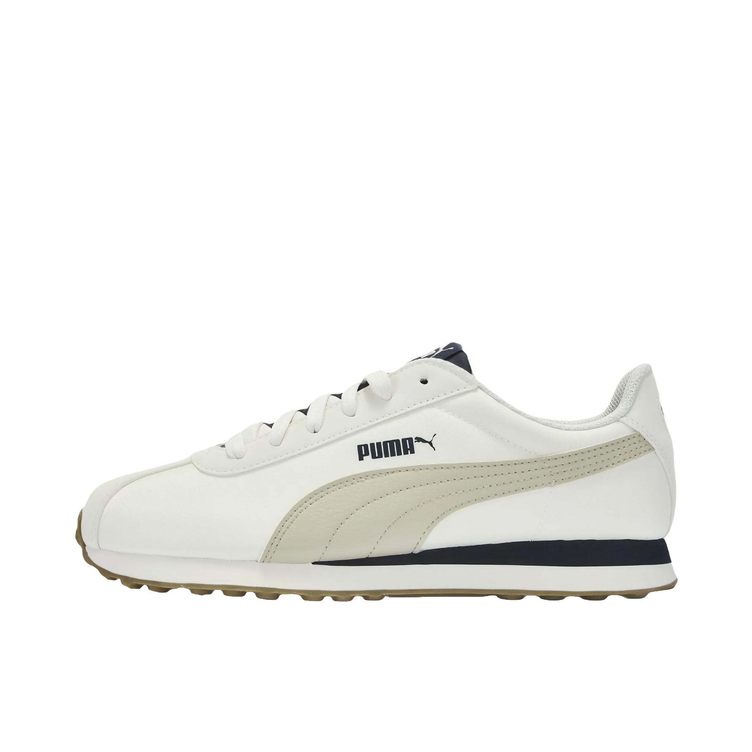 推荐商品：Puma/彪马 Turin 运动休闲鞋 复古百搭轻便舒适透气耐磨包裹性圆头 米色/白色