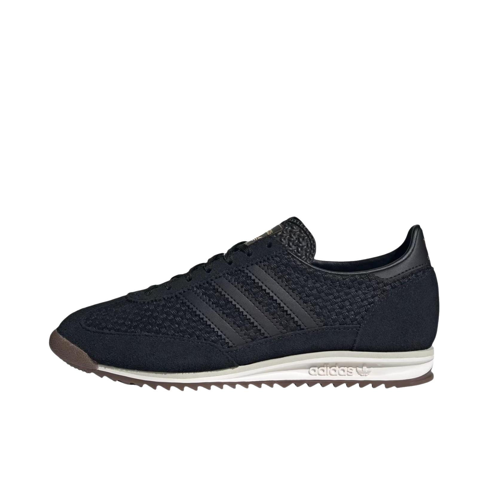 推荐商品：adidas Originals SL 72 OG 运动休闲鞋 橡胶圆头系带 女款/黑色