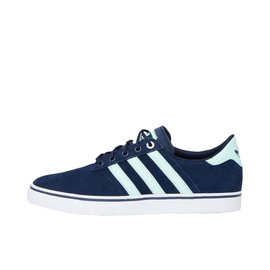 推荐商品：adidas Originals Seeley Premiere 板鞋 系带厚底圆头舒适 女款/蓝色