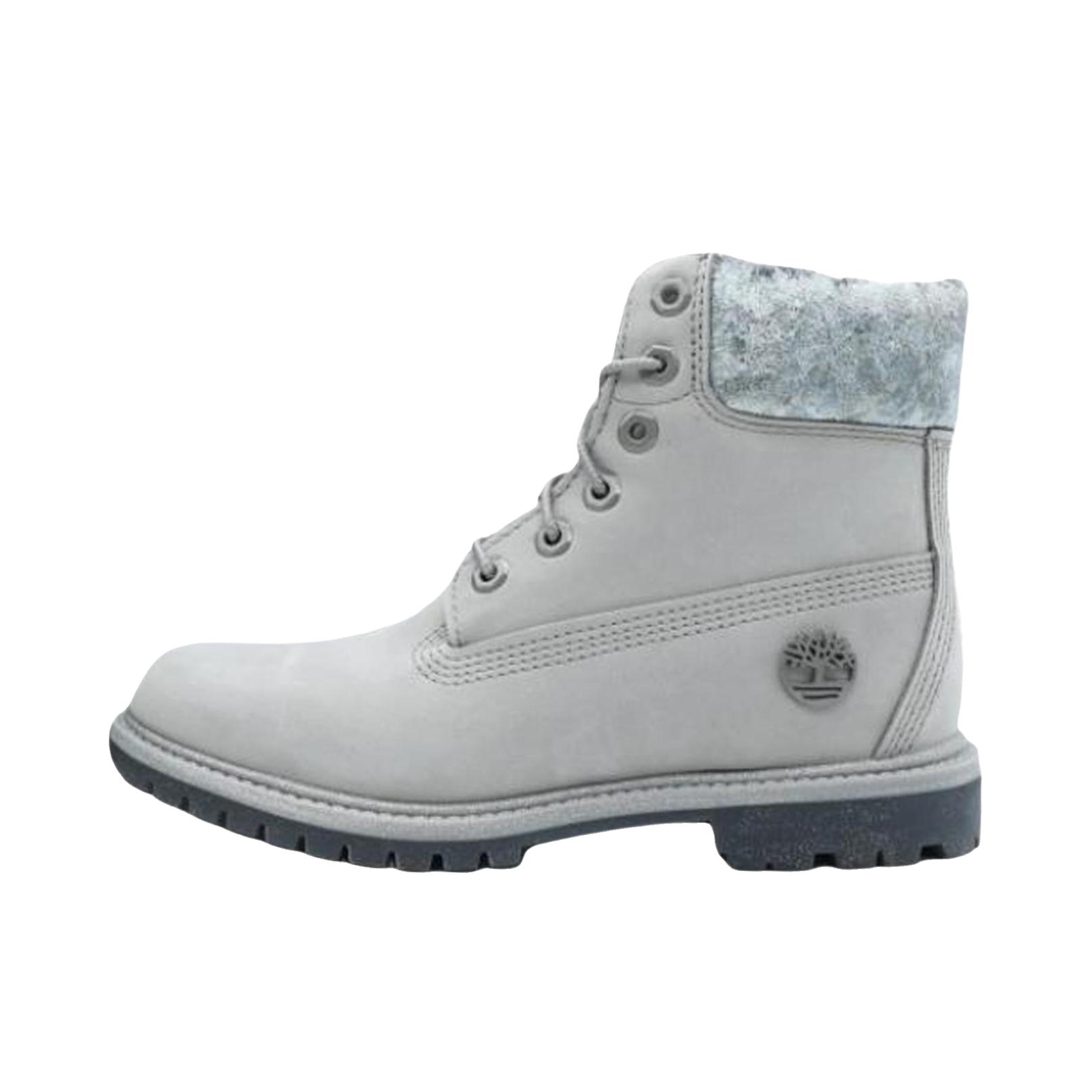 推荐商品：Timberland/添柏岚 6-Inch boot 柔软 系带 圆头 短筒 马丁靴 女款/灰色