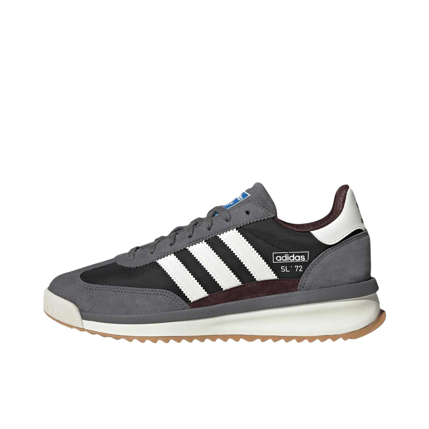 推荐商品：【王安宇同款】adidas Originals SL72 RTN 复古 防滑耐磨 系带 低帮 运动休闲鞋 女款/黑色/灰色
