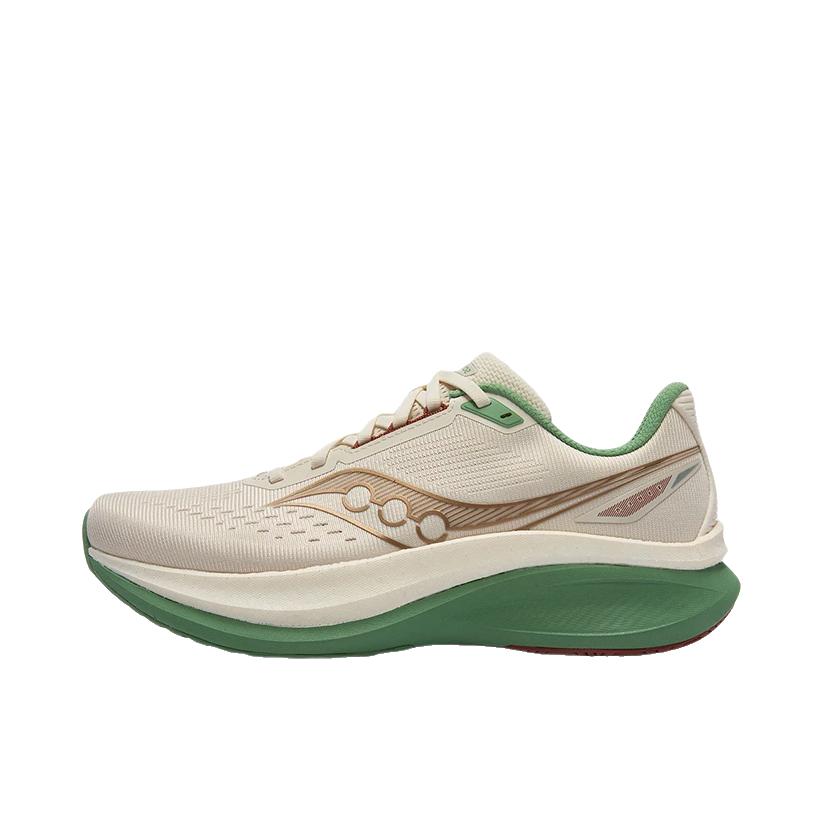 推荐商品：Saucony/索康尼 TIDE 4 跑鞋 训练缓震轻量慢跑回弹 米色/金色