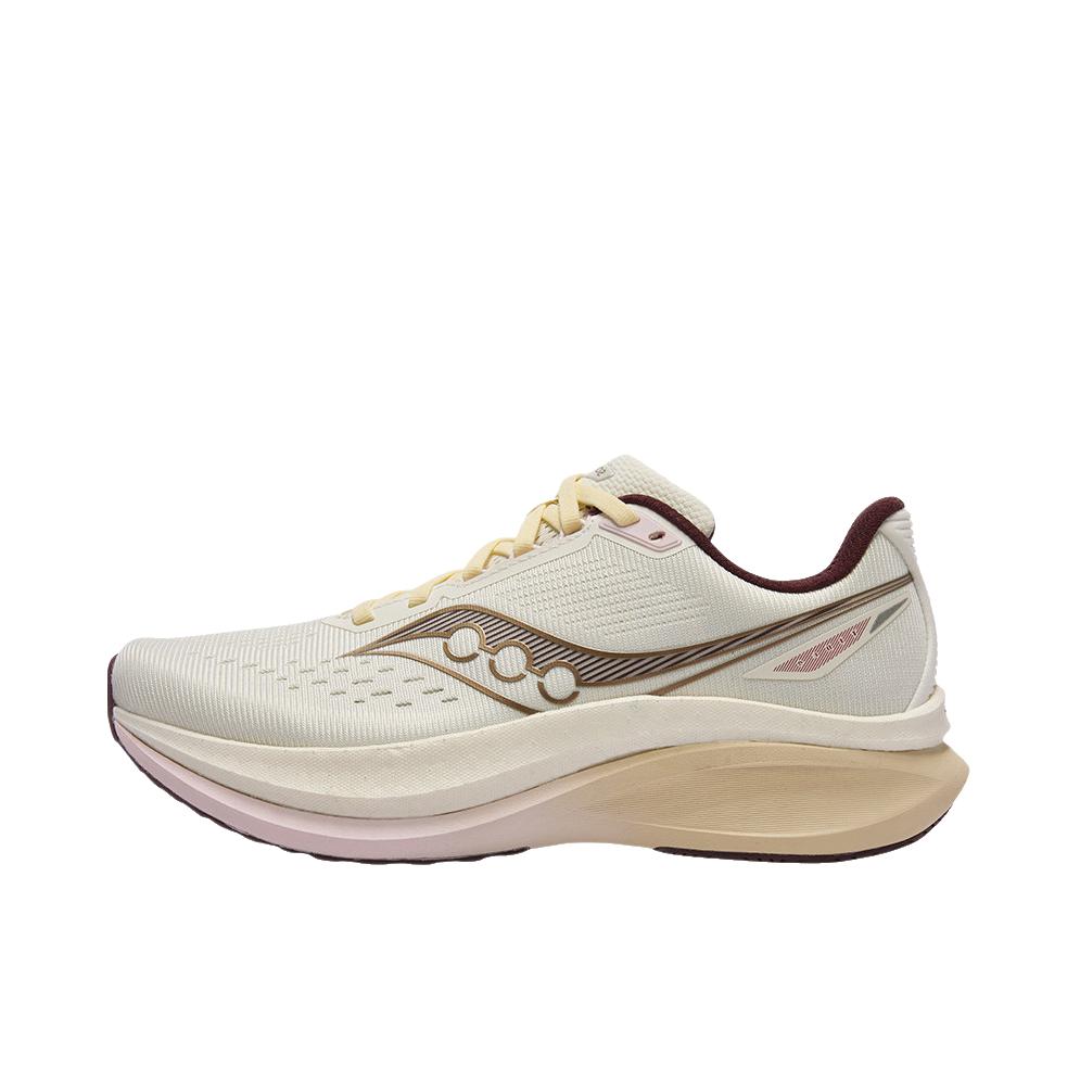 推荐商品：Saucony/索康尼 TIDE 4 跑鞋 训练缓震轻量慢跑回弹 女款/白色/金色