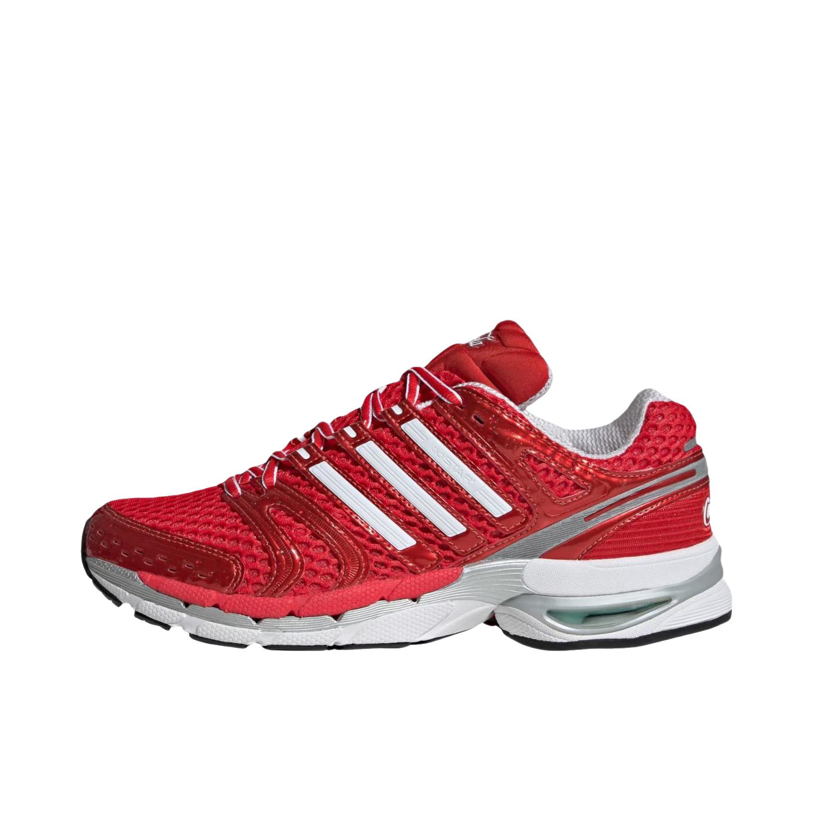 推荐商品：adidas AdiStar Control 5 跑鞋 复古耐磨支撑防滑贴合网面耐穿 Coca-Cola/可口可乐联名/红色/白色