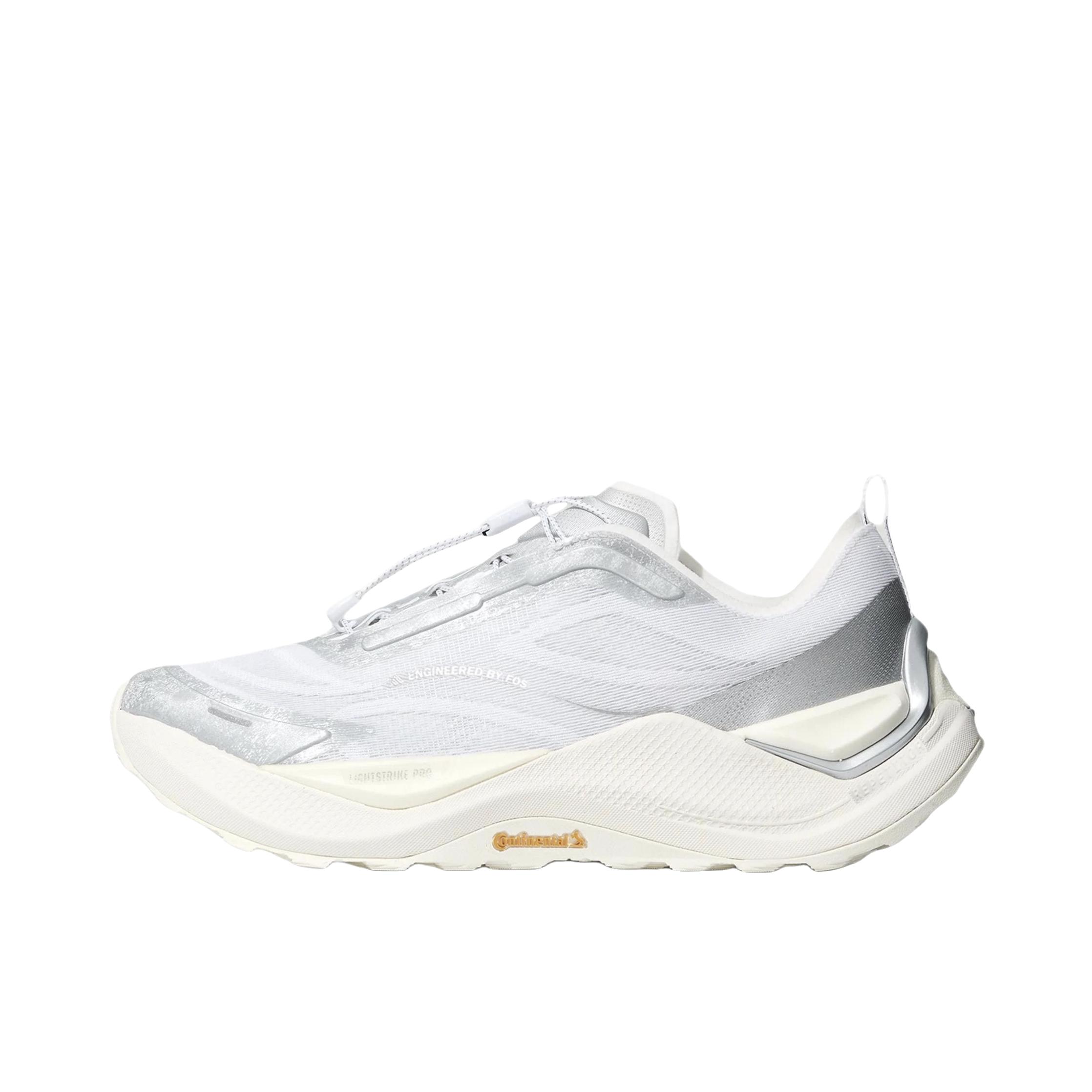 推荐商品：adidas FOS HOLO PEAK 运动休闲鞋 越野跑鞋 低帮抽绳圆头橡胶贴合 白色/银色