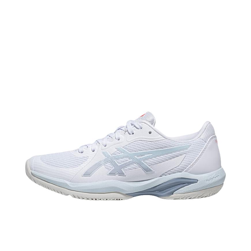 推荐商品：Asics/亚瑟士 Solution Swift FF 2 舒适减震 防滑耐磨 低帮 平跟 网面透气 网球鞋 白色/蓝色
